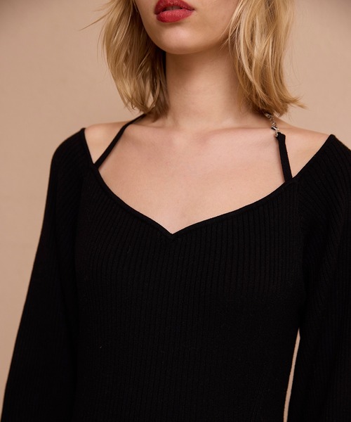 セール】フロントロゴリブニットワンピース（ワンピース）｜EIMY