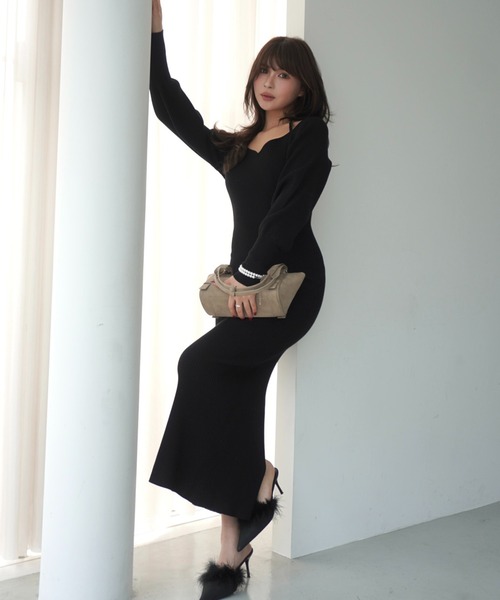 セール】フロントロゴリブニットワンピース（ワンピース）｜EIMY