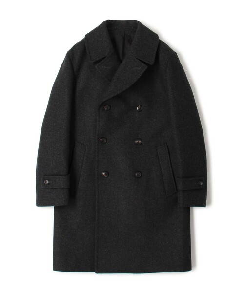 ウールカシミヤ ダブルブレステッド 6B Pコート（ピーコート