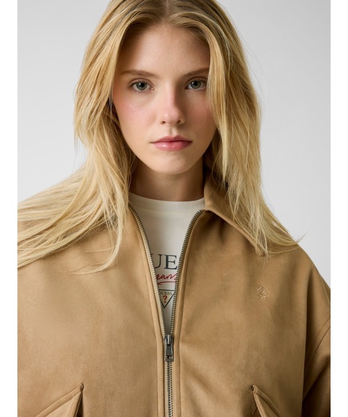 GUESS JEANS Faux Suede Bomber ブルゾン | GUESS(ゲス) JAPAN 公式