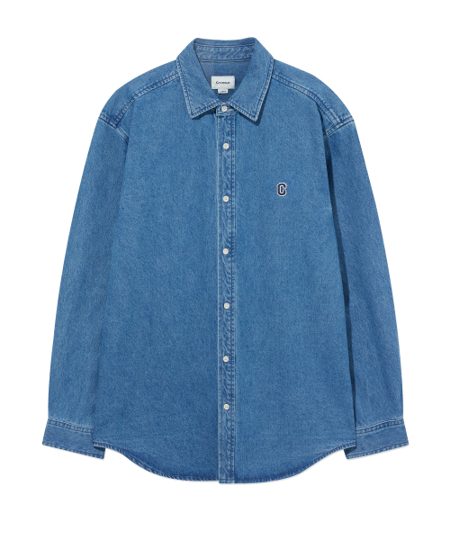 COVERNAT(カバーナット)の「Cロゴデニムシャツブルー(シャツ/ブラウス・レディース・その他・X-SMALL/SMALL/MEDIUM/LARGE/X-LARGE/XX-LARGE)」の2枚目の写真
