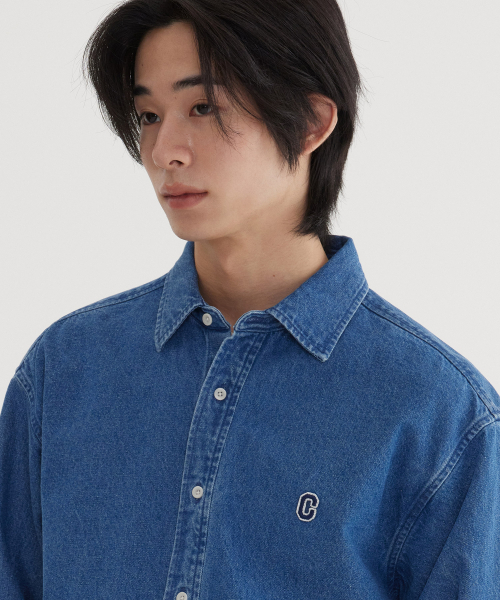 COVERNAT(カバーナット)の「Cロゴデニムシャツブルー(シャツ/ブラウス・レディース・その他・X-SMALL/SMALL/MEDIUM/LARGE/X-LARGE/XX-LARGE)」の7枚目の写真