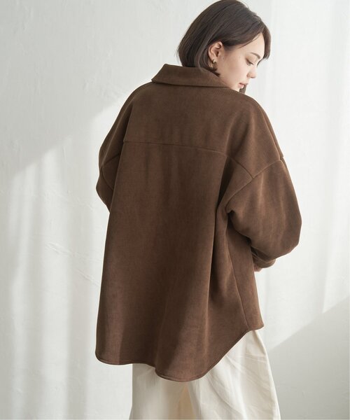 notch.（ノッチ）の「コーデュロイ裏フリースCPOジャケット（その他アウター・レディース・ブラック/アイボリー/ブラウン・M）」の10枚目の写真