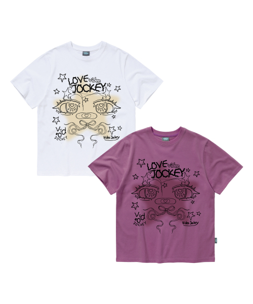 Video Jockey（ビデオジョッキー）の「星の眼差しTシャツ [バイオレット]（Tシャツ/カットソー・レディース・パープル・MEDIUM）」の2枚目の写真