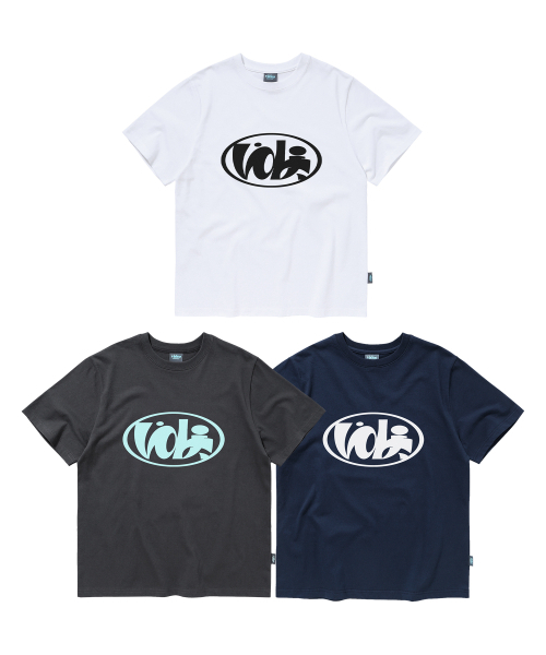 Video Jockey（ビデオジョッキー）の「ビデオオーバルロゴTシャツ[チャコール]（Tシャツ/カットソー・レディース・チャコール・MEDIUM）」の2枚目の写真