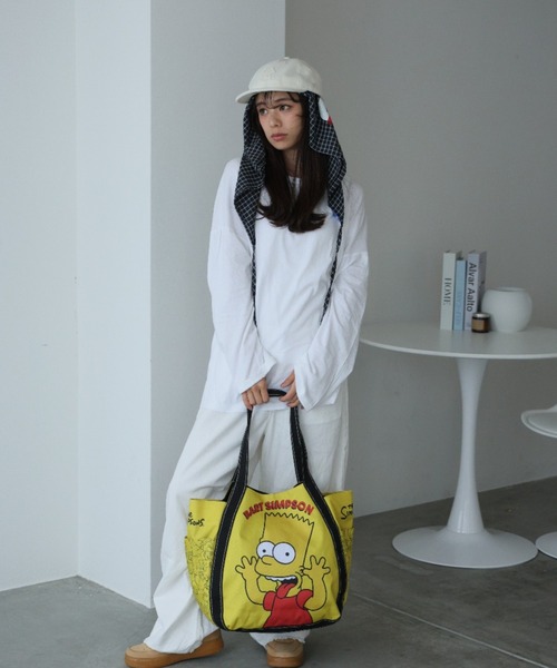 baron(バロン)の「The Simpsons バルーントート(トートバッグ・レディース・パープル/イエロー・FREE)」の3枚目の写真