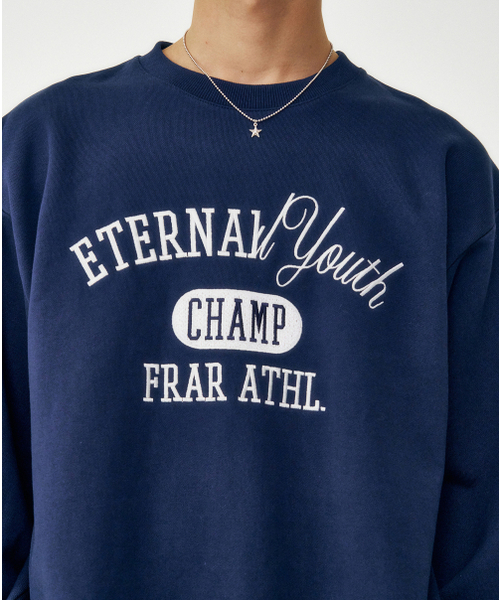 FROM ARLES（フロムアルル）の「スポーツクラシックスウェットシャツ / ネイビー（スウェット・メンズ・ネイビー・LARGE/MEDIUM）」の3枚目の写真