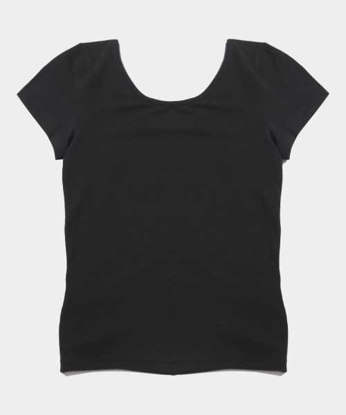 PLACE STUDIO(プレイススタジオ)の「ピュアグリッターリボングラフィックショートスリーブUネック半袖Tシャツ(Tシャツ/カットソー・レディース・ホワイト/ブラック/グレー・FREE)」の5枚目の写真