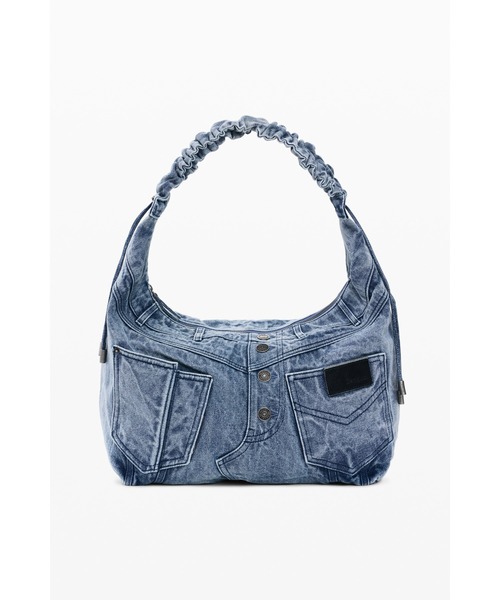 Desigual(デシグアル)の「デニム ギャザーハンドル ショルダーバッグ(ショルダーバッグ・レディース・ブルー・FREE)」の1枚目の写真