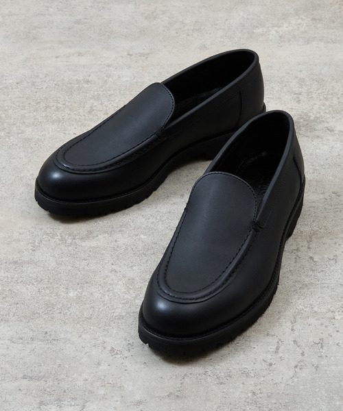 PADRONE(パドローネ)の「PADRONE パドローネ / MOCCASIN SLIP-ON ウォータープルーフレザーモカシンスリッポンシューズ / PU8759-2014(モカシン/デッキシューズ・メンズ・ダークブラウン/ブラック・43/42/41/40)」の6枚目の写真