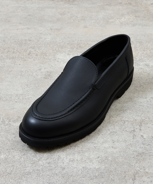 PADRONE(パドローネ)の「PADRONE パドローネ / MOCCASIN SLIP-ON ウォータープルーフレザーモカシンスリッポンシューズ / PU8759-2014(モカシン/デッキシューズ・メンズ・ダークブラウン/ブラック・43/42/41/40)」の7枚目の写真