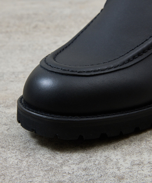 PADRONE(パドローネ)の「PADRONE パドローネ / MOCCASIN SLIP-ON ウォータープルーフレザーモカシンスリッポンシューズ / PU8759-2014(モカシン/デッキシューズ・メンズ・ダークブラウン/ブラック・43/42/41/40)」の8枚目の写真