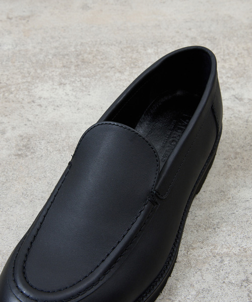 PADRONE(パドローネ)の「PADRONE パドローネ / MOCCASIN SLIP-ON ウォータープルーフレザーモカシンスリッポンシューズ / PU8759-2014(モカシン/デッキシューズ・メンズ・ダークブラウン/ブラック・43/42/41/40)」の9枚目の写真