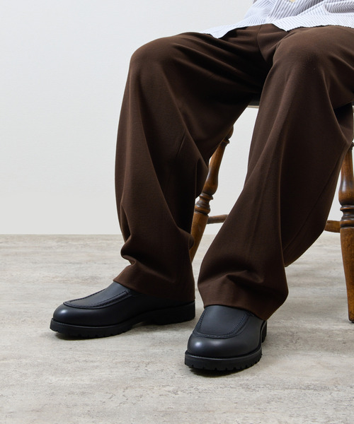 PADRONE(パドローネ)の「PADRONE パドローネ / MOCCASIN SLIP-ON ウォータープルーフレザーモカシンスリッポンシューズ / PU8759-2014(モカシン/デッキシューズ・メンズ・ダークブラウン/ブラック・43/42/41/40)」の16枚目の写真