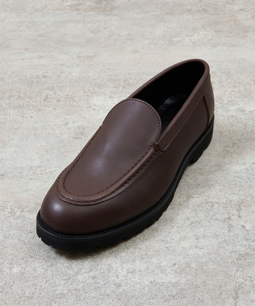 PADRONE(パドローネ)の「PADRONE パドローネ / MOCCASIN SLIP-ON ウォータープルーフレザーモカシンスリッポンシューズ / PU8759-2014(モカシン/デッキシューズ・メンズ・ダークブラウン/ブラック・43/42/41/40)」の22枚目の写真