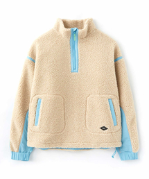 WMC（ダブリューエムシー）の「シェルパフリースアノラックハーフジップ_BEIGE（ナイロンジャケット）」