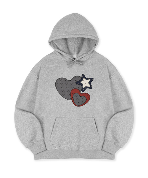 ambler（エムブラー）の「MY HEART刺繍フードパーカーAHP1208（メランジ）（パーカー・レディース・その他・SMALL/MEDIUM/LARGE）」の2枚目の写真