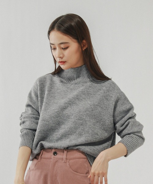 フワフワHugmeハイネックプルオーバー/577898（ニット/セーター