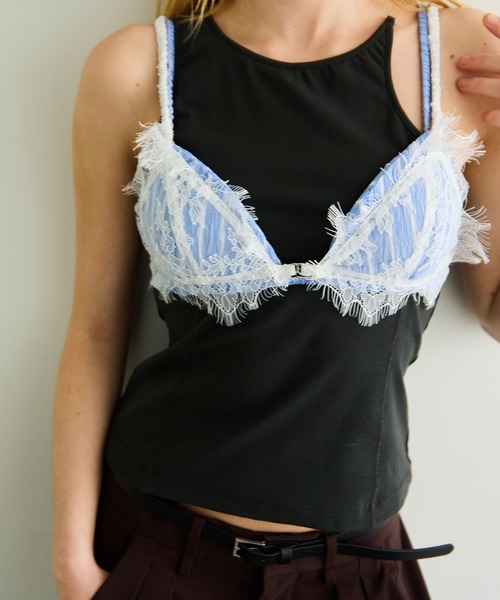 Layered Lace Bra/レイヤードレースブラ（ブラジャー）｜MAISON
