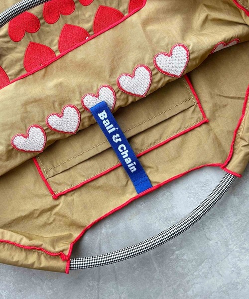 DOUBLE STANDARD CLOTHING（ダブルスタンダードクロージング）の「[Ball&Chain×DOUBLE STANDARD CLOTHING]ハートミニショッピングバッグ（エコバッグ/サブバッグ・レディース・ブラック/キャメル・M）」の4枚目の写真