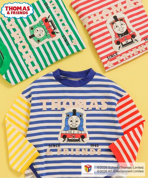 BIT'Z（ビッツ）の「【トーマス】キャラクター長袖Tシャツ（Tシャツ/カットソー・キッズ・レッド/レインボー/グリーン・120/110/100/95/90/80）」の10枚目の写真