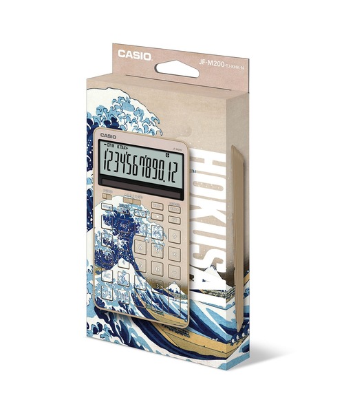 葛飾北斎「神奈川沖浪裏」 / スタイリッシュ電卓 / JF-M200-TJ-KHK-N