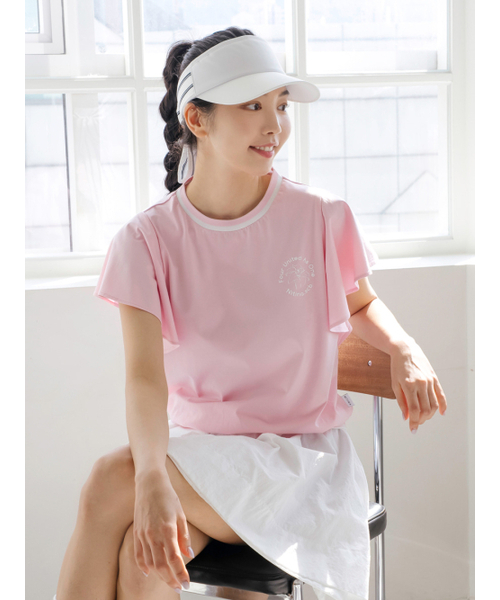 NITINA(ニティナ)の「フレアスリーブレスPK(Tシャツ/カットソー・レディース・ピンク・SMALL/MEDIUM)」の1枚目の写真