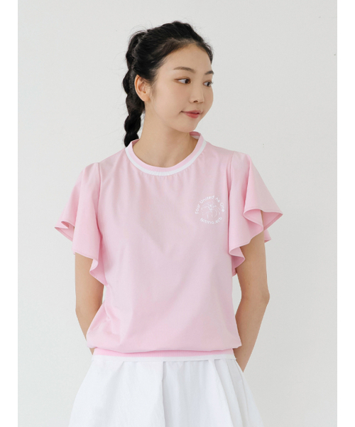 NITINA(ニティナ)の「フレアスリーブレスPK(Tシャツ/カットソー・レディース・ピンク・SMALL/MEDIUM)」の2枚目の写真