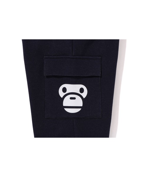 A BATHING APE(アベイシングエイプ)の「BABY MILO SWEATPANTS(スウェットパンツ・キッズ・ネイビー・140/100/120/130/90/110)」の3枚目の写真