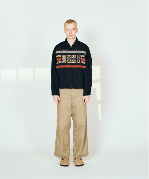 TOWNCRAFT（タウンクラフト）の「TOWN CRAFT タウンクラフト / PRINTED ROCKBILLY BLOUSON（ブルゾン・メンズ・その他1/ブラック/ナチュラル・LARGE/MEDIUM）」の2枚目の写真