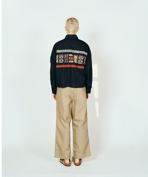 TOWNCRAFT（タウンクラフト）の「TOWN CRAFT タウンクラフト / PRINTED ROCKBILLY BLOUSON（ブルゾン・メンズ・その他1/ブラック/ナチュラル・LARGE/MEDIUM）」の5枚目の写真