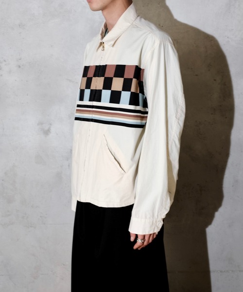 TOWNCRAFT（タウンクラフト）の「TOWN CRAFT タウンクラフト / PRINTED ROCKBILLY BLOUSON（ブルゾン・メンズ・その他1/ブラック/ナチュラル・LARGE/MEDIUM）」の9枚目の写真