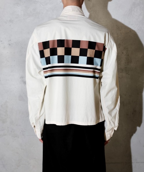 TOWNCRAFT（タウンクラフト）の「TOWN CRAFT タウンクラフト / PRINTED ROCKBILLY BLOUSON（ブルゾン・メンズ・その他1/ブラック/ナチュラル・LARGE/MEDIUM）」の10枚目の写真