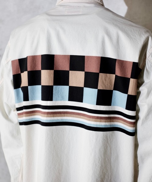 TOWNCRAFT（タウンクラフト）の「TOWN CRAFT タウンクラフト / PRINTED ROCKBILLY BLOUSON（ブルゾン・メンズ・その他1/ブラック/ナチュラル・LARGE/MEDIUM）」の11枚目の写真