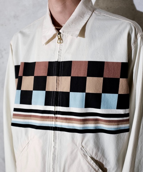 TOWNCRAFT（タウンクラフト）の「TOWN CRAFT タウンクラフト / PRINTED ROCKBILLY BLOUSON（ブルゾン・メンズ・その他1/ブラック/ナチュラル・LARGE/MEDIUM）」の12枚目の写真