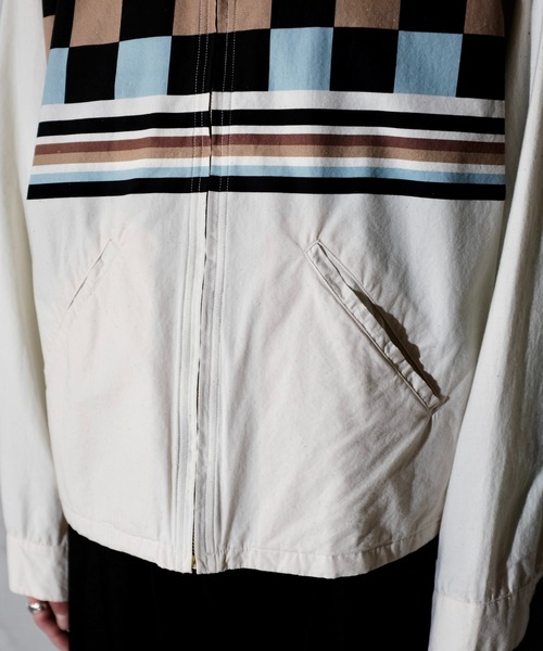 TOWNCRAFT（タウンクラフト）の「TOWN CRAFT タウンクラフト / PRINTED ROCKBILLY BLOUSON（ブルゾン・メンズ・その他1/ブラック/ナチュラル・LARGE/MEDIUM）」の13枚目の写真