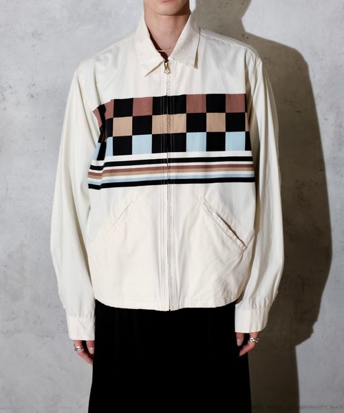 TOWNCRAFT（タウンクラフト）の「TOWN CRAFT タウンクラフト / PRINTED ROCKBILLY BLOUSON（ブルゾン・メンズ・その他1/ブラック/ナチュラル・LARGE/MEDIUM）」の8枚目の写真