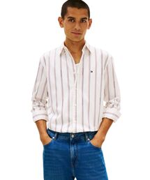 TOMMY HILFIGER | ポプリンジャカードストライプシャツ(シャツ/ブラウス)