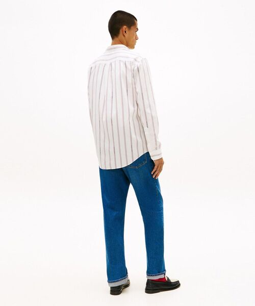 TOMMY HILFIGER(トミーヒルフィガー)の「ポプリンジャカードストライプシャツ(シャツ/ブラウス・メンズ・マルチ・SMALL/MEDIUM/LARGE/X-LARGE)」の4枚目の写真