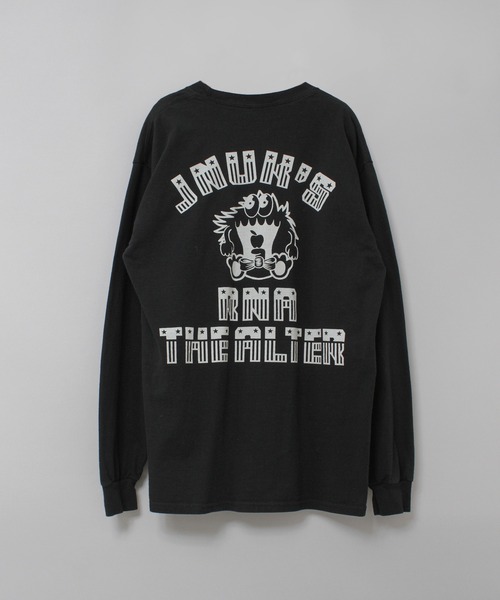 RNA（アールエヌエー）の「M2617 ジャンクアップルプリントロンＴ（Tシャツ/カットソー・レディース・ブラック/ホワイト/オレンジ・MEDIUM）」の9枚目の写真