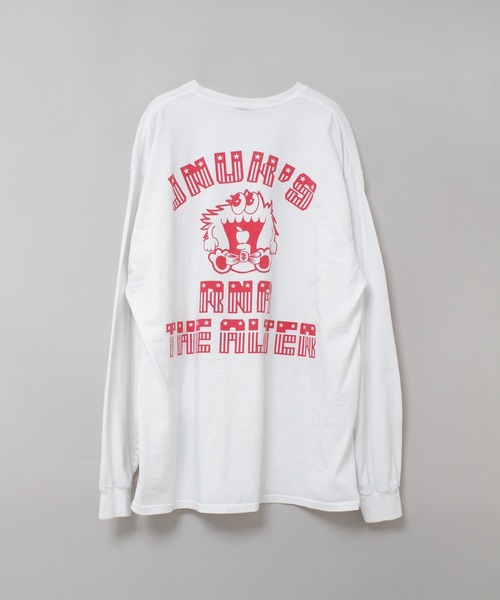 RNA（アールエヌエー）の「M2617 ジャンクアップルプリントロンＴ（Tシャツ/カットソー・レディース・ブラック/ホワイト/オレンジ・MEDIUM）」の4枚目の写真