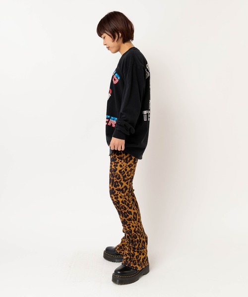 RNA（アールエヌエー）の「M2617 ジャンクアップルプリントロンＴ（Tシャツ/カットソー・レディース・ブラック/ホワイト/オレンジ・MEDIUM）」の16枚目の写真
