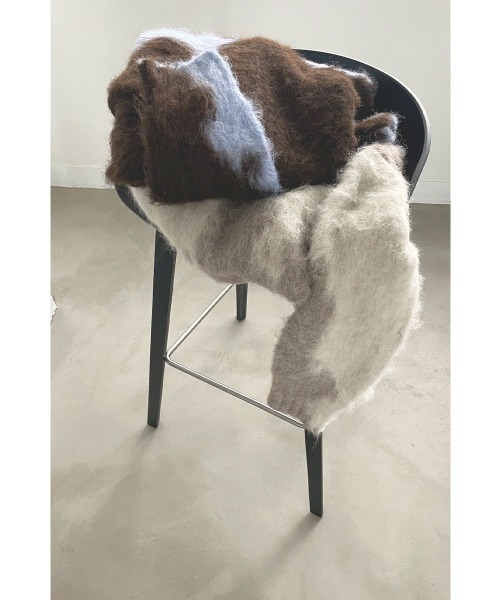 marjour(マージュール)の「INTARSIA BICOLOR MOHAIR KNIT(ニット/セーター・レディース・ブラウン/オフホワイト・M)」の5枚目の写真