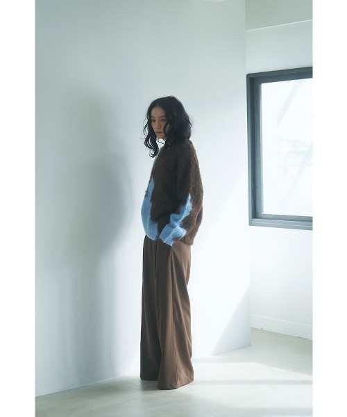 marjour(マージュール)の「INTARSIA BICOLOR MOHAIR KNIT(ニット/セーター・レディース・ブラウン/オフホワイト・M)」の11枚目の写真