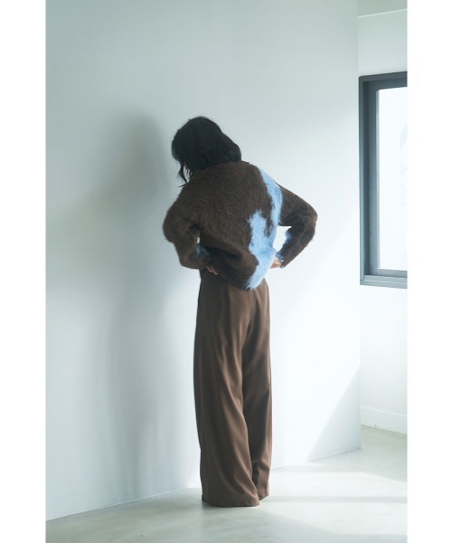 marjour(マージュール)の「INTARSIA BICOLOR MOHAIR KNIT(ニット/セーター・レディース・ブラウン/オフホワイト・M)」の12枚目の写真
