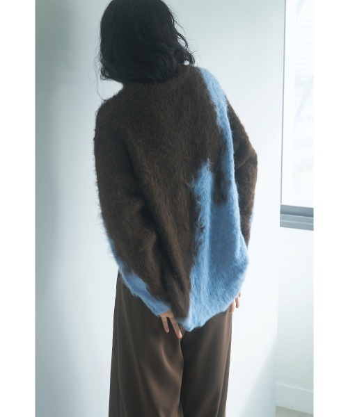 marjour(マージュール)の「INTARSIA BICOLOR MOHAIR KNIT(ニット/セーター・レディース・ブラウン/オフホワイト・M)」の16枚目の写真