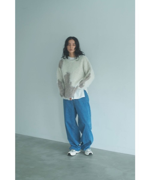 marjour(マージュール)の「INTARSIA BICOLOR MOHAIR KNIT(ニット/セーター・レディース・ブラウン/オフホワイト・M)」の17枚目の写真