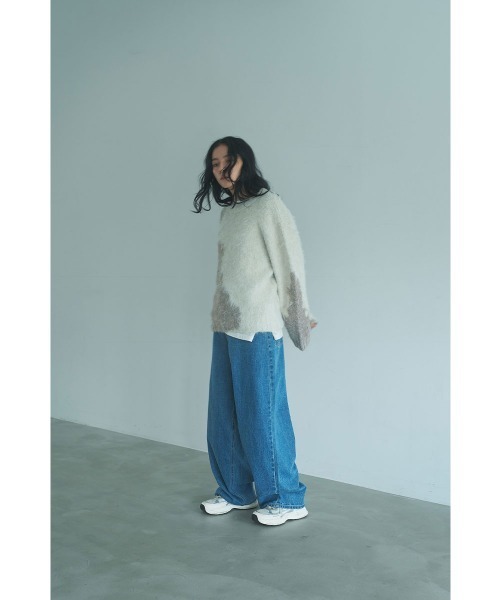 marjour(マージュール)の「INTARSIA BICOLOR MOHAIR KNIT(ニット/セーター・レディース・ブラウン/オフホワイト・M)」の19枚目の写真