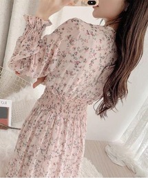 Vネック」に該当するワンピース（ピンク/桃色系）ファッション通販