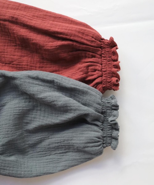 Crisp(クリスプ)の「タックレースダブルガーゼワンピース(ワンピース・レディース・レッド/グレイッシュブルー・FREE)」の22枚目の写真